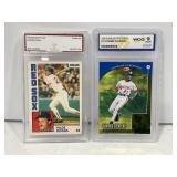 Lot of (2) Hall Of Fame Graded 10 Baseball Cards