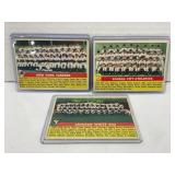 Lot of (3) 1958 Topps Team Cards Yankees White
