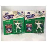 Lot of (2) 1989 Phil SImms New York Giants Start