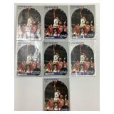 Lot of (7) 1990-91 Sam VIncent NBA Hoops Cards M