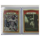 Lot of (2) !972 Topps Roberto Clemente In Action