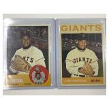 1963 & 1964 Topps Juan Marichal Baseball Cards S