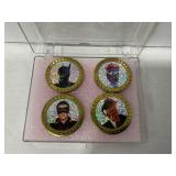 Lot of (4) Batman Forever Trading Coins (Batman,