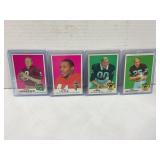 1969 Topps Football lot of (4) HOF