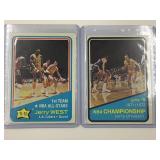 Lot of (2) 1972-1973 Topps Nba Basketball Cards