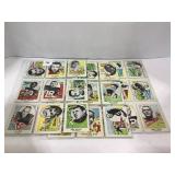 Lot of (29) Sheeted 1961 Nu-Cards Football Stars