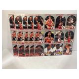 Lot of (5) Rare 1990-91 NBA Hoops Uncut Chicago
