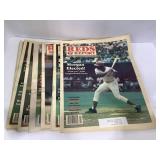 Box of VIntage CIncinnati Reds REDS Report Magaz