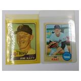 1965 & 1968 Topps Jim Kaat Baseball Cards HOF