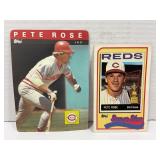 (2) Pete Rose Rare Cards Topps Pop Out Card &
