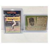 (2) 1971 Topps Nolan Ryan Baseball Cards #513