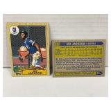 Lot of (10) 1987 Topps Baseball Bo Jackson Rookie
