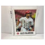 Cincinnati reds Alex Blandino Autographed 8x10 P