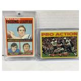 (2) 1972 Topps Football Roger Staubach Dallas