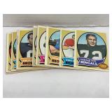 Lot of (30) 1970 Topps Vintage Football Cards