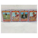 (4) Vintage HOF Topps Football Cards in Mags (2)