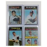 Lot of (4) 1971 Topps Baseball Cards ALL HOF Kal