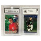 (2) Cincinnati Reds Graded Gem Mint 10