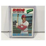 Lot of (7) Dave Concepcion Cincinnati Reds Great