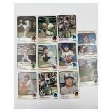 Lot of (11) 1973 Topps Baseball Cards W/ HOF