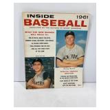 1961 & 1962 Inside Baseball Magazines W/Mantle o