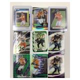 Lot of (9) Bo Nix Denver Broncos Football Cards