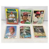 (6) Card Lot Vintage Johnny bench baseball Cards
