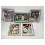 Lot of (6) Johnny Bench Cincinnati Reds Baseball
