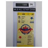 1988 MLB All Star Game Official Ticket July 12,