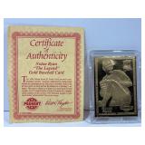 Nolan Ryan 22 Karat Gold Baseball Card W/ Authen