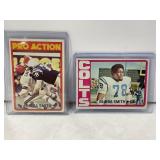 Lot of (2) 1972 Bubba Smith Football Cards