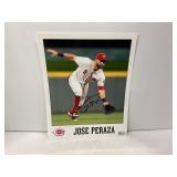 Cincinnati reds Jose Peraza Autographed 8x10 W/
