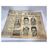 Lot of (3) 1961 Sporting News Yazstremski, Nunn