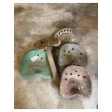 LOT OF 5 VINTAGE TRACTOR AND IMPLEMENT SEATS