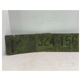 PAIR OF 1929 OHIO LICENSE PLATES
