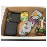 JOHN DEERE BRASS BELT BUCKLE, WALLET, PLAYING