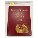 MERCER COUNTY OHIO HISTORY 1978 MAROON COVER BY