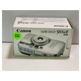 CANON SURE SHOT 90UII 35MM CAMERA IN ORIGINAL BOX