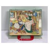 GERMAN PUZZLE BLOCK SET WITH PICTURES AND CASE