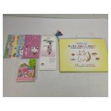 HELLO KITTY ITEMS AND POPOKI PEACE BOOK FROM THE