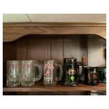 ST. HENRY, COLDWATER AND NEW BREMEN BEER MUGS,