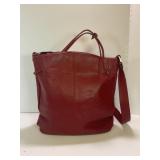 GIORGIO DENI ITALIAN RED LEATHER HANDBAG