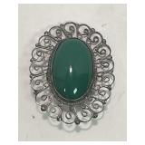 ME925 GREEN ONYX STERLING SILVER MIG MOEN MEXICO