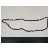 EQYPTIAN AMBER NECKLACE GOLDEN AND CHERRY RED