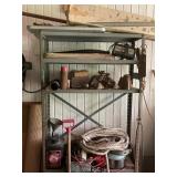 METAL GARAGE SHELF WITH CONTENTS - EXTENSION