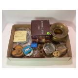FORT RECOVERY PEN HOLDER WITH INK WELL, BUTTER