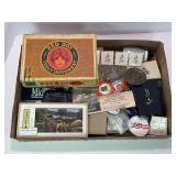 FLAT OF NRA PATCHES, LOCAL ADVERTISING ITEMS,