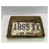 LOT OF 12 LICENSE PLATES FROM THE 1940'S