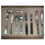 KEEN KUTTER TRIPLE PLATED. CIVIL WAR FORK.