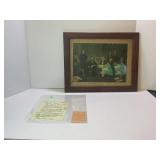 LINCOLN'S CABINET PRINT FROM 1864 BY FRANCES